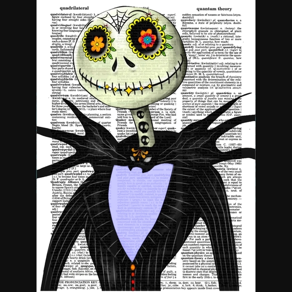 Nightmare Before Christmas Jack Skellington Print - Picture 4 of 4